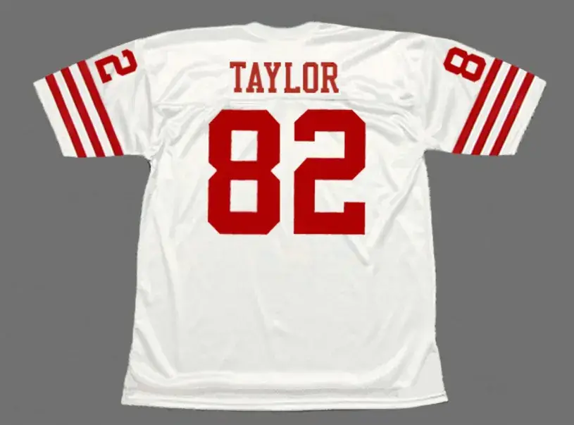 JOHN TAYLOR San Francisco 49ers 1988 Throwback Away NFL Football Jersey 