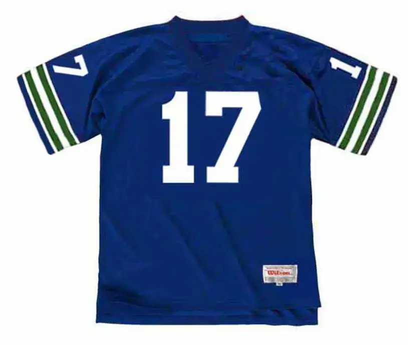 DAVE KRIEG Seattle Seahawks 1982 Throwback NFL Football Jersey
