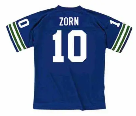 JIM ZORN Seattle Seahawks 1982 Throwback NFL Football Jersey 