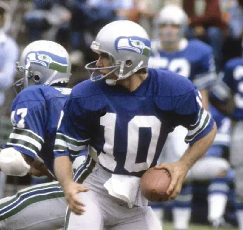 JIM ZORN Seattle Seahawks 1982 Throwback NFL Football Jersey 