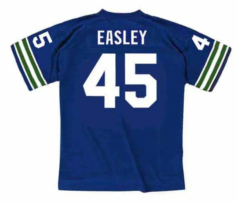 KENNY EASLEY Seattle Seahawks 1982 Throwback NFL Football Jersey 