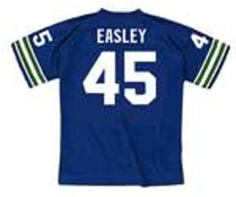 KENNY EASLEY Seattle Seahawks 1982 Throwback NFL Football Jersey 