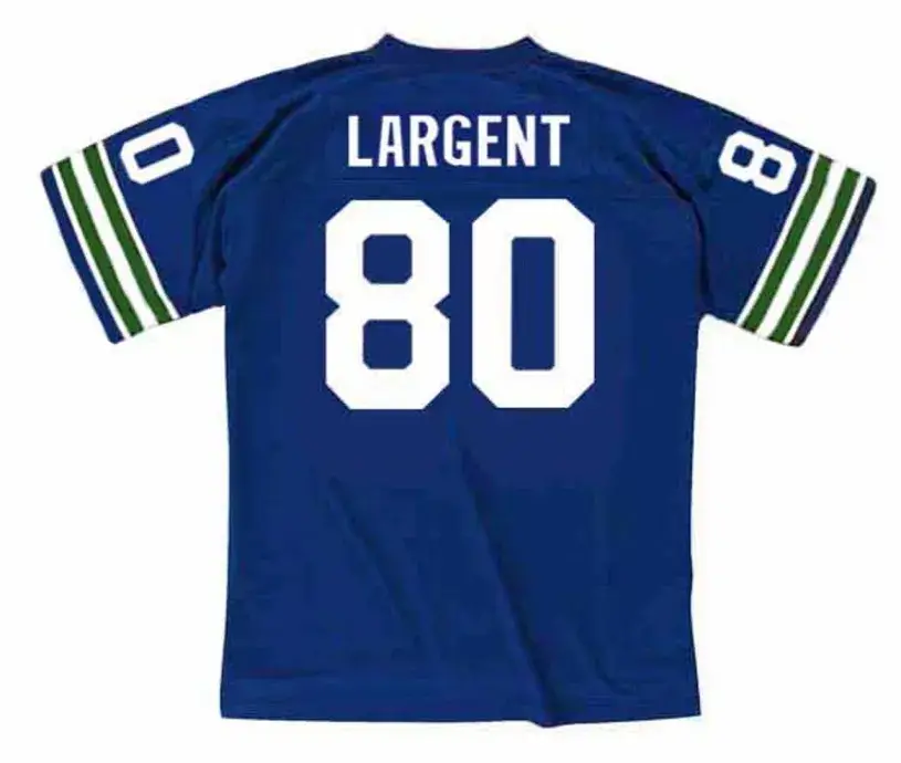 STEVE LARGENT Seattle Seahawks 1981 Throwback NFL Football Jersey 