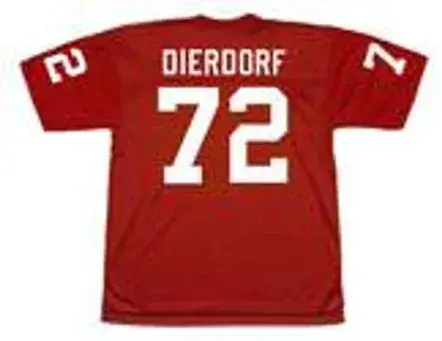 DAN DIERDORF St. Louis Cardinals 1978 Throwback NFL Football Jersey 