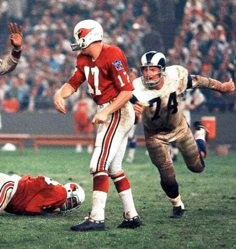 JIM HART St. Louis Cardinals 1969 Throwback NFL Football Jersey 