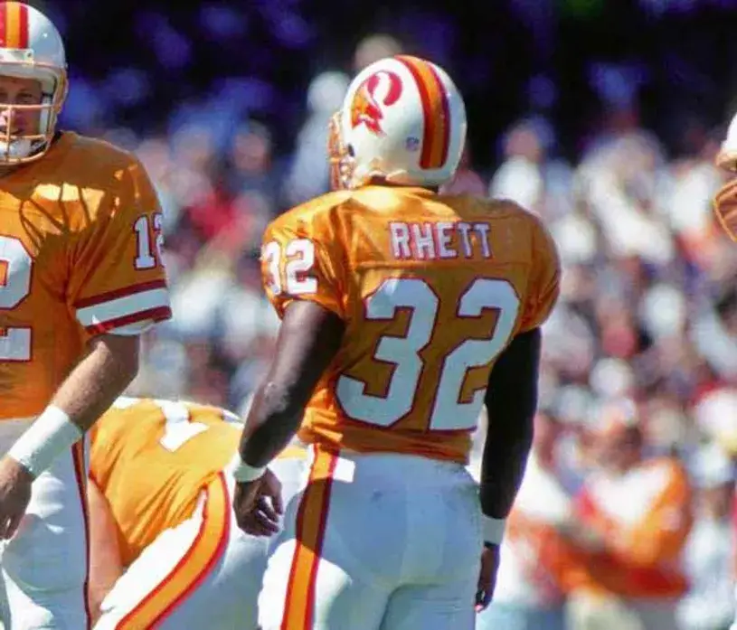 ERRICT RHETT Tampa Bay Buccaneers 1994 Home Throwback NFL Football Jersey 