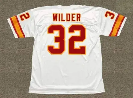 JAMES WILDER Tampa Bay Buccaneers 1984 Away Throwback NFL Football Jersey 
