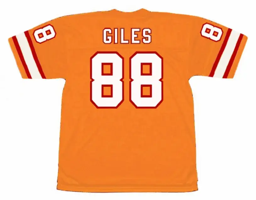 JIMMIE GILES Tampa Bay Buccaneers 1982 Home Throwback NFL Football Jersey 