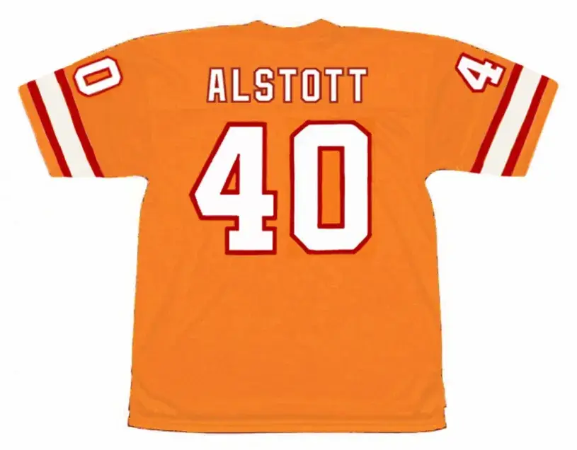 MIKE ALSTOTT Tampa Bay Buccaneers 1996 Home Throwback NFL Football Jersey 