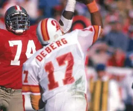 STEVE DEBERG Tampa Bay Buccaneers 1984 Throwback NFL Football Jersey 