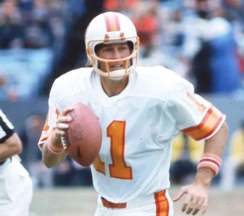 STEVE SPURRIER Tampa Bay Buccaneers 1976 Away Throwback NFL Football Jersey 