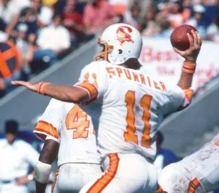 STEVE SPURRIER Tampa Bay Buccaneers 1976 Away Throwback NFL Football Jersey 