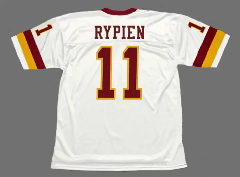MARK RYPIEN Washington Redskins 1991 Throwback NFL Football Jersey 
