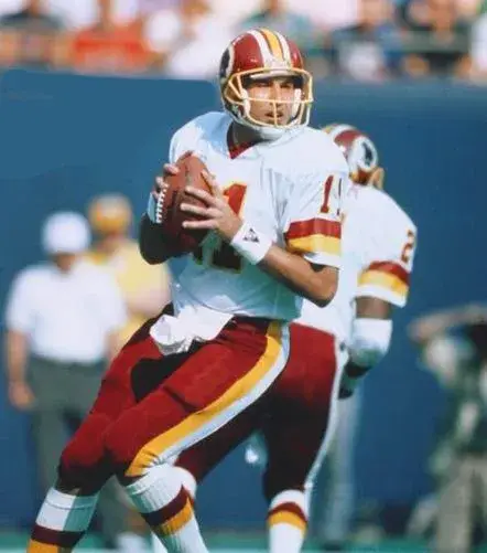 MARK RYPIEN Washington Redskins 1991 Throwback NFL Football Jersey 