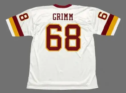 RUSS GRIMM Washington Redskins 1982 Throwback NFL Football Jersey 