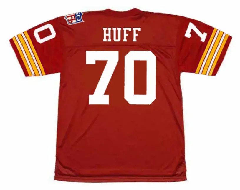 SAM HUFF Washington Redskins 1969 Throwback NFL Football Jersey 