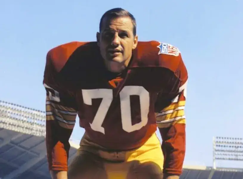 SAM HUFF Washington Redskins 1969 Throwback NFL Football Jersey 