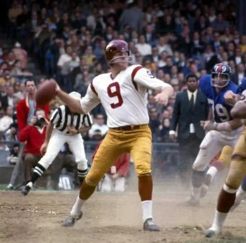 SONNY JURGENSEN Washington Redskins 1960’s Throwback NFL Football Jersey 