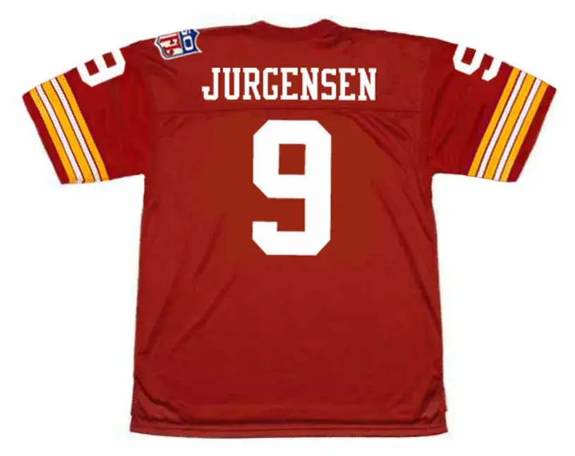SONNY JURGENSEN Washington Redskins 1969 Throwback NFL Football Jersey 