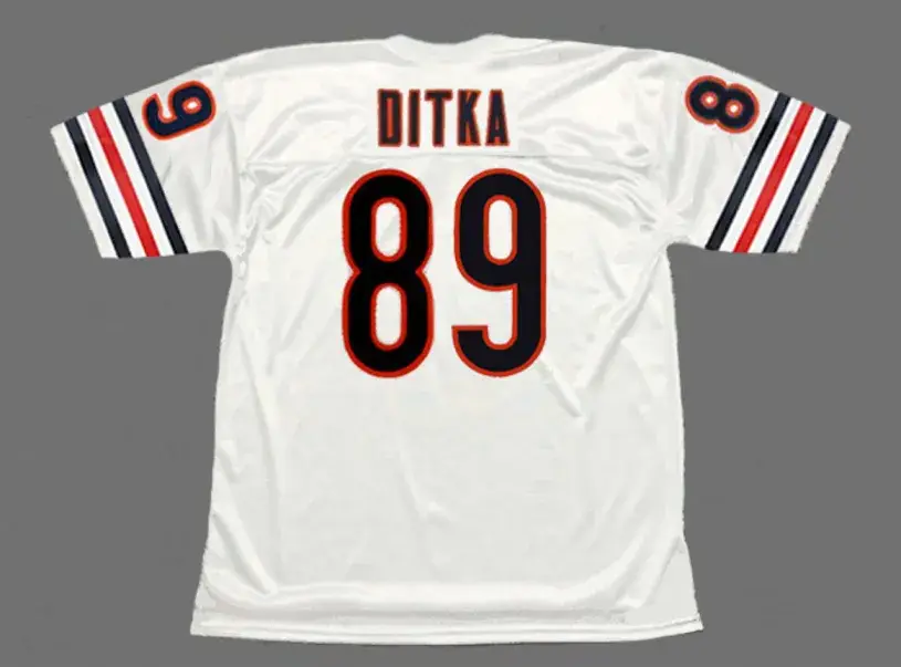 MIKE DITKA Chicago Bears 1960’s Away Throwback NFL Football Jersey 
