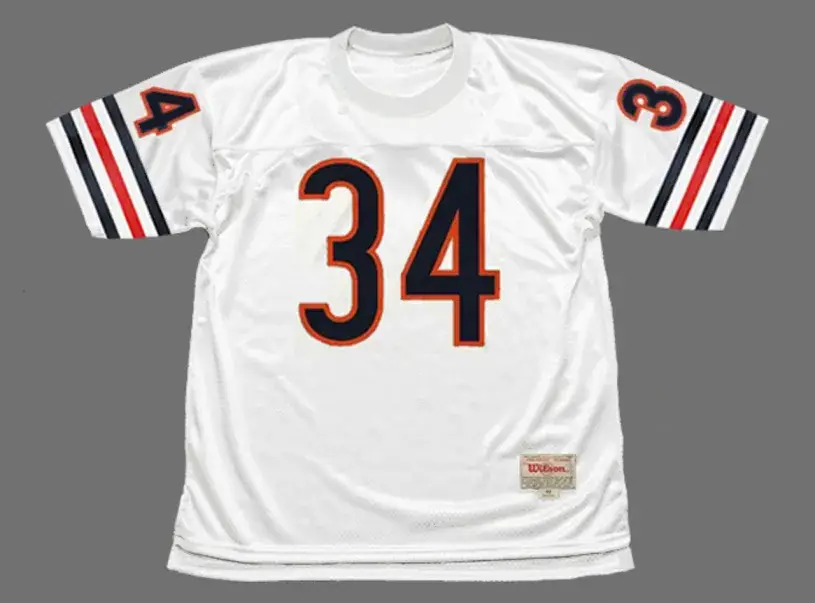 WALTER PAYTON Chicago Bears 1980 Throwback NFL Football Jersey