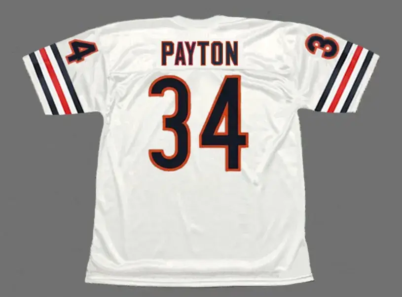 WALTER PAYTON Chicago Bears 1980 Throwback NFL Football Jersey 
