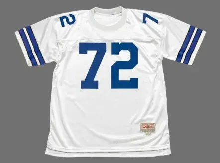 ED “TOO TALL” JONES Dallas Cowboys 1977 Throwback NFL Football Jersey