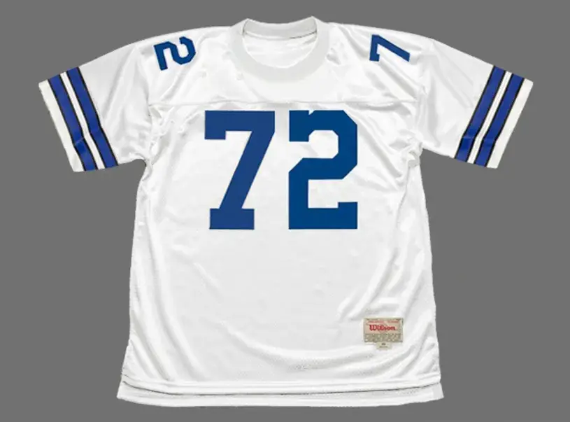 ED “TOO TALL” JONES Dallas Cowboys 1977 Throwback NFL Football Jersey