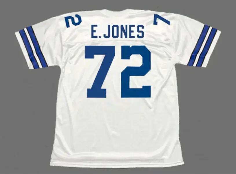 ED “TOO TALL” JONES Dallas Cowboys 1977 Throwback NFL Football Jersey 