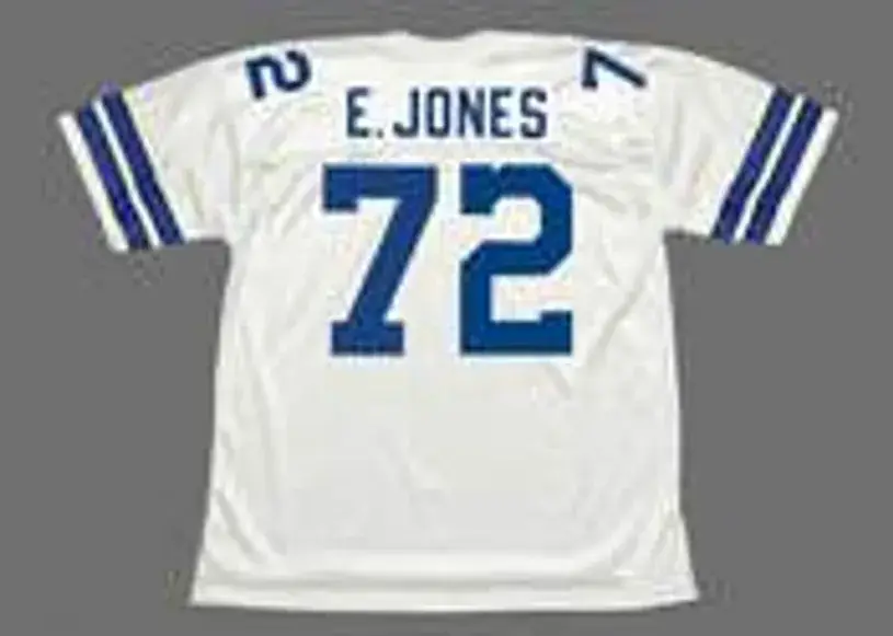 ED “TOO TALL” JONES Dallas Cowboys 1977 Throwback NFL Football Jersey 