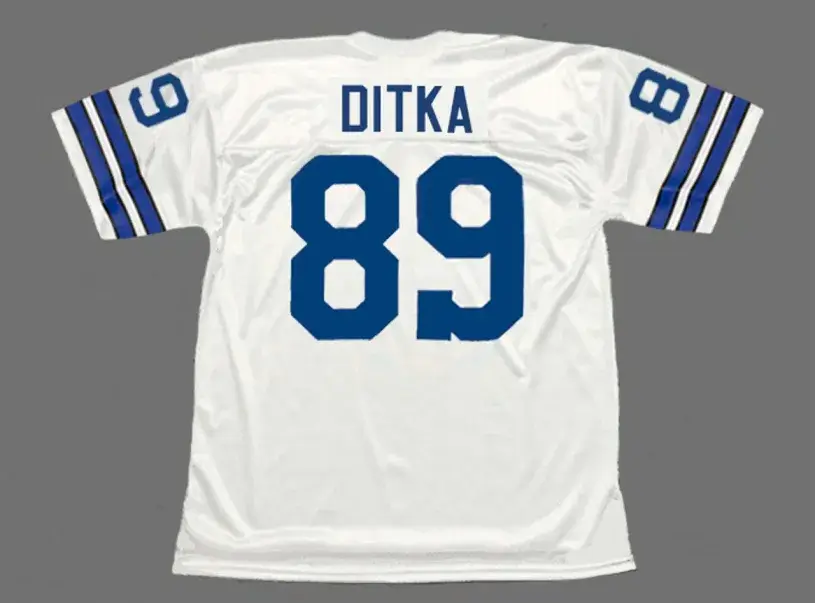 MIKE DITKA Dallas Cowboys 1971 Throwback NFL Football Jersey 