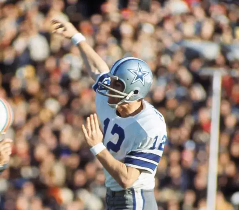 ROGER STAUBACH Dallas Cowboys 1971 Throwback NFL Football Jersey 
