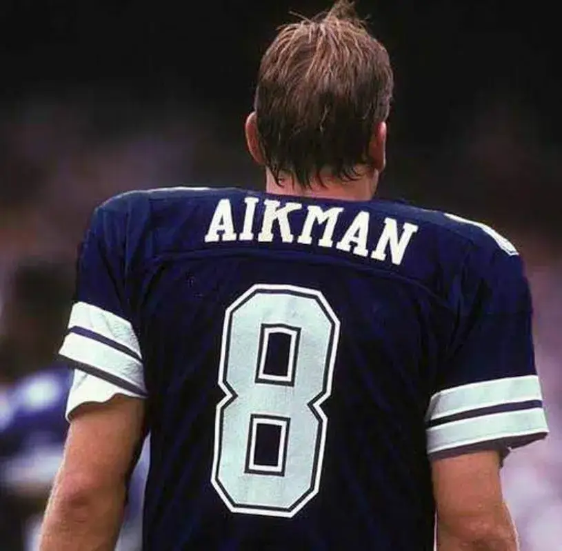 TROY AIKMAN Dallas Cowboys 1992 Throwback NFL Football Jersey 