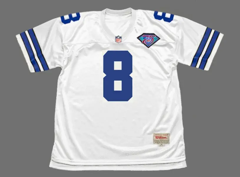 TROY AIKMAN Dallas Cowboys 1994 Throwback NFL Football Jersey
