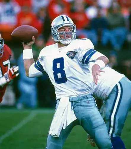 TROY AIKMAN Dallas Cowboys 1994 Throwback NFL Football Jersey 