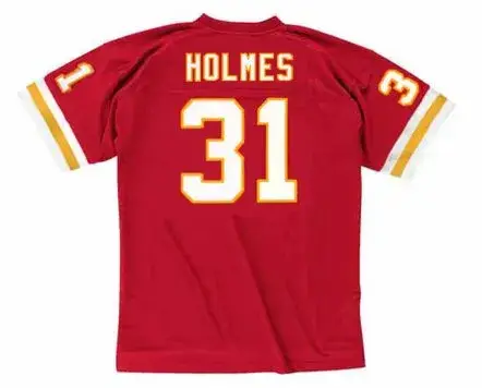 PRIEST HOLMES Kansas City Chiefs 2002 Throwback Home NFL Football Jersey 