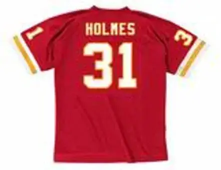 PRIEST HOLMES Kansas City Chiefs 2002 Throwback Home NFL Football Jersey 