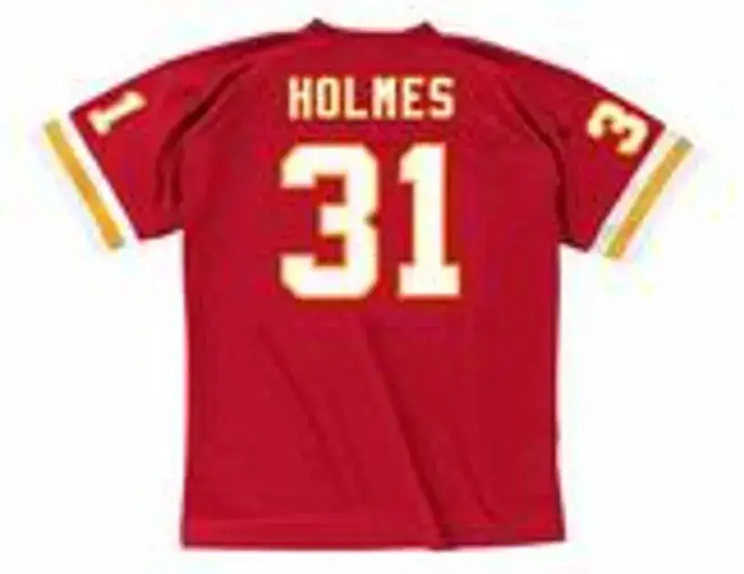 PRIEST HOLMES Kansas City Chiefs 2002 Throwback Home NFL Football Jersey 