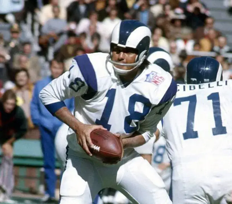 ROMAN GABRIEL Los Angeles Rams 1969 Throwback NFL Football Jersey 