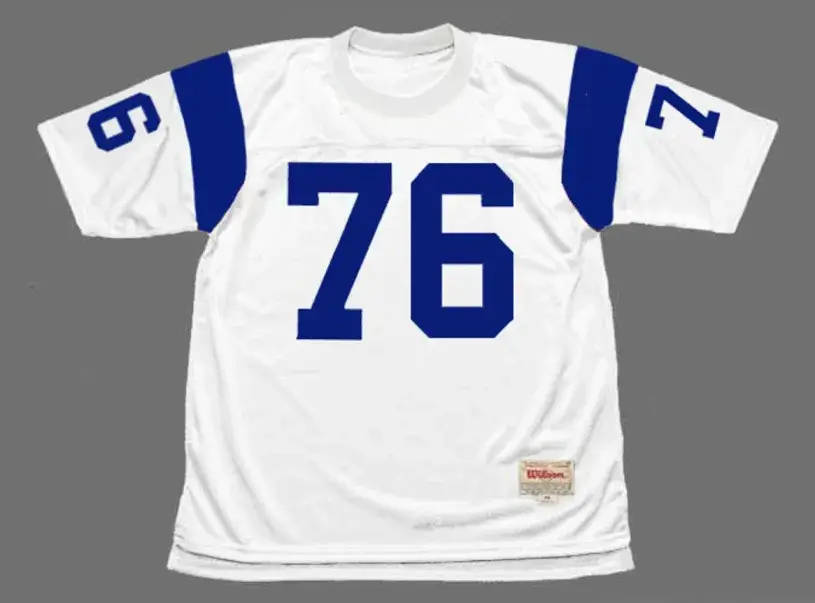 ROSEY GRIER Los Angeles Rams 1960’s Throwback NFL Football Jersey