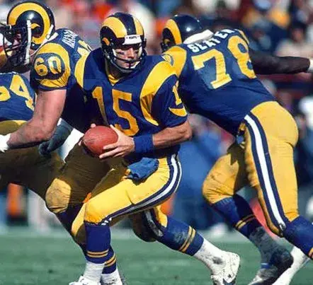 VINCE FERRAGAMO Los Angeles Rams 1979 Throwback NFL Football Jersey 