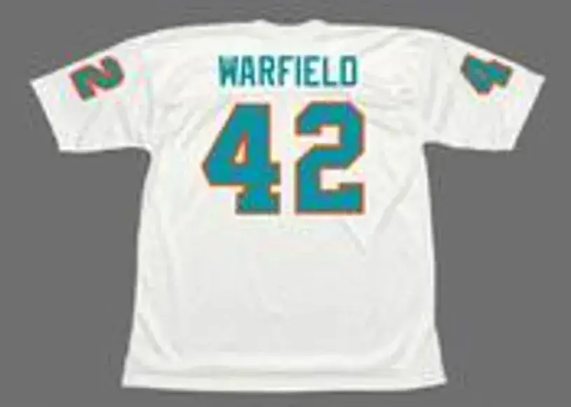 PAUL WARFIELD Miami Dolphins 1972 Throwback NFL Football Jersey 