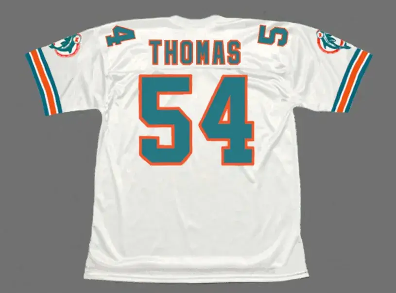 ZACH THOMAS Miami Dolphins 1996 Throwback NFL Football Jersey 