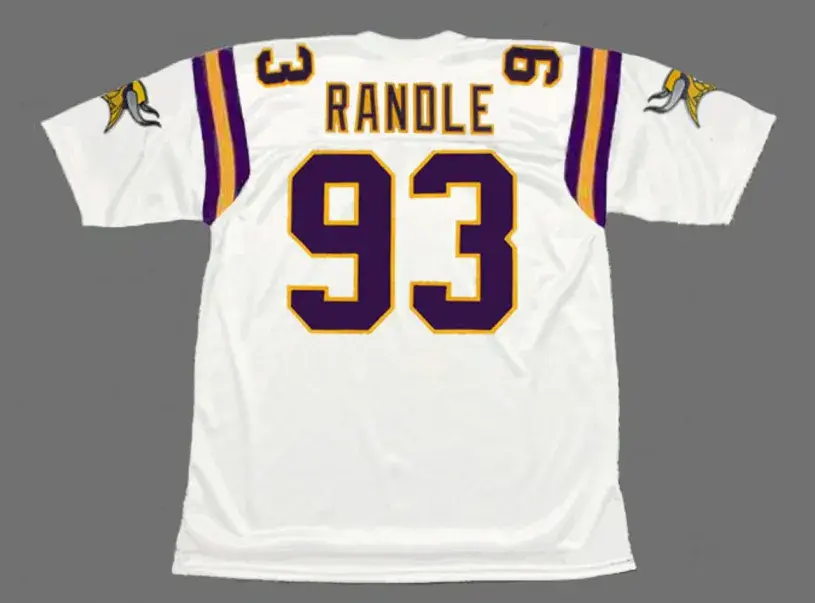 JOHN RANDLE Minnesota Vikings 1998 Away Throwback NFL Football Jersey 