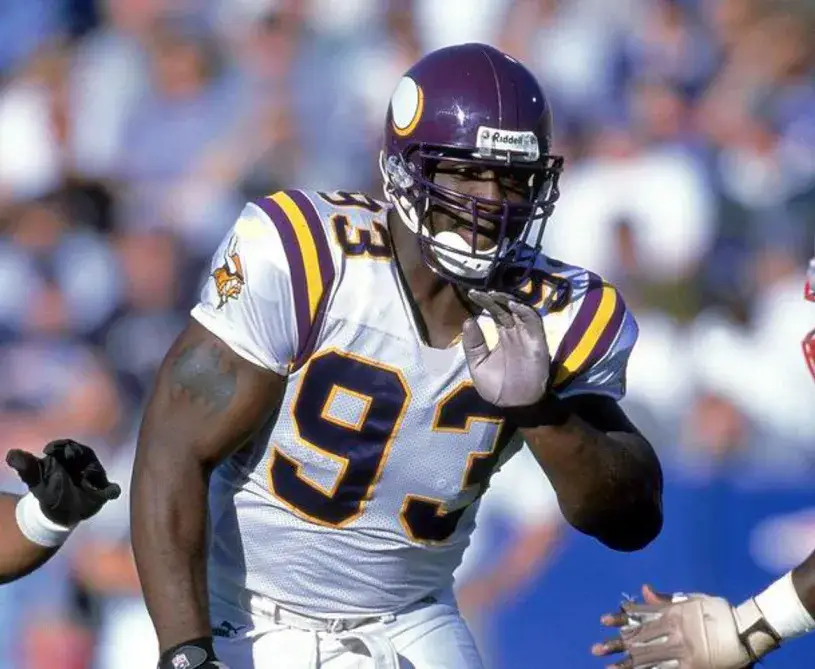 JOHN RANDLE Minnesota Vikings 1998 Away Throwback NFL Football Jersey 