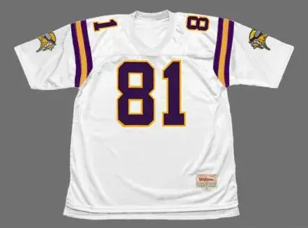 NATE BURLESON Minnesota Vikings 2004 Away Throwback NFL Football Jersey