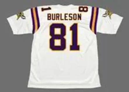 NATE BURLESON Minnesota Vikings 2004 Away Throwback NFL Football Jersey 