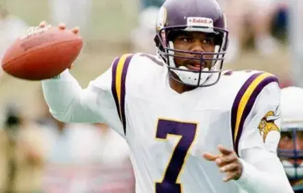 RANDALL CUNNINGHAM Minnesota Vikings 1998 Away Throwback NFL Football Jersey 