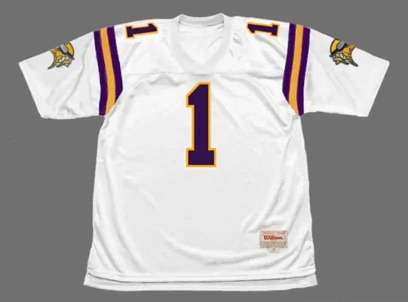 WARREN MOON Minnesota Vikings 1996 Away Throwback NFL Football Jersey
