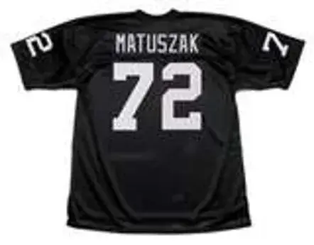 JOHN MATUSZAK Oakland Raiders 1976 Throwback Home NFL Football Jersey 